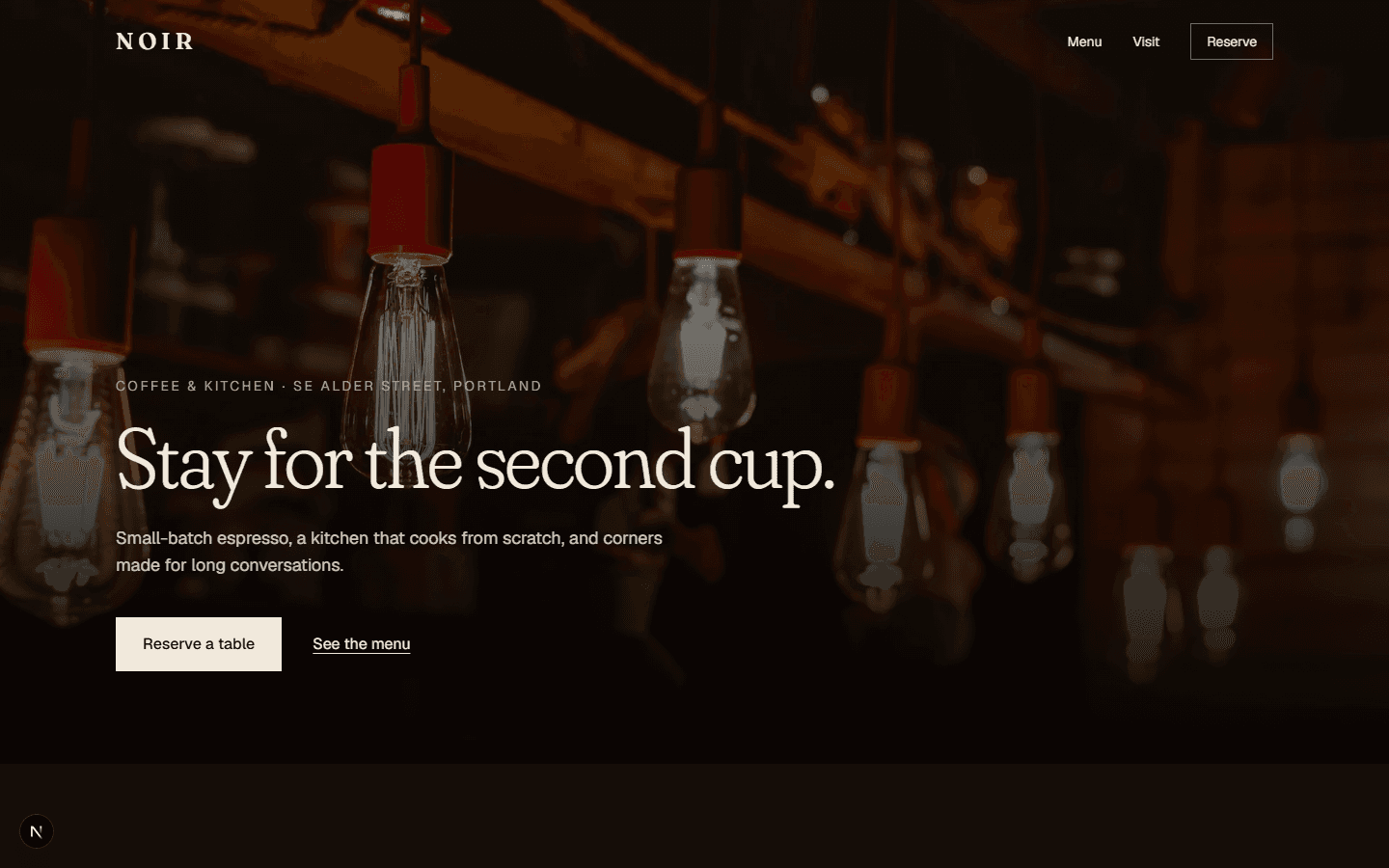 Homepage of NOIR